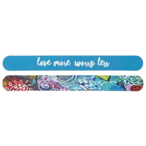 "Love More. Worry Less" Nail File 
