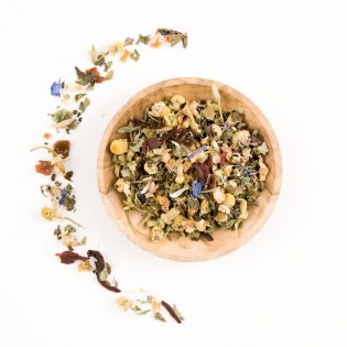 Tranquility Tea Organic Wellness Tea 1.2oz Kraft Canister Loose Leaf