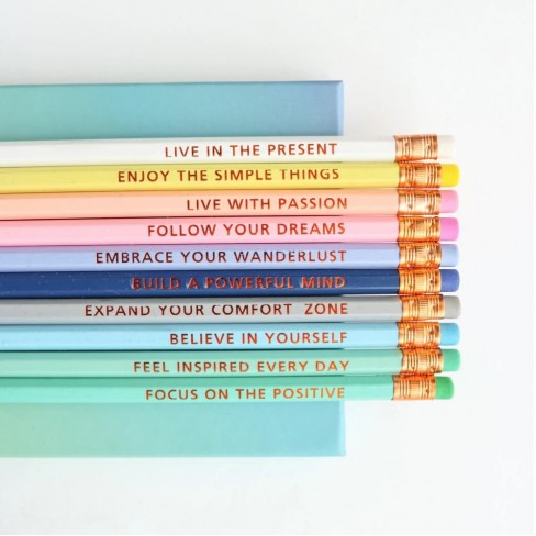 Inspirational Pencils - Rose Gold 